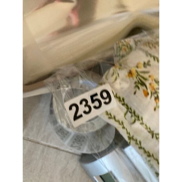 Joie Pants Small Linen Wide Leg Crop Floral High Rise Pull On Boho Beach Yellow - Picture 15 of 15